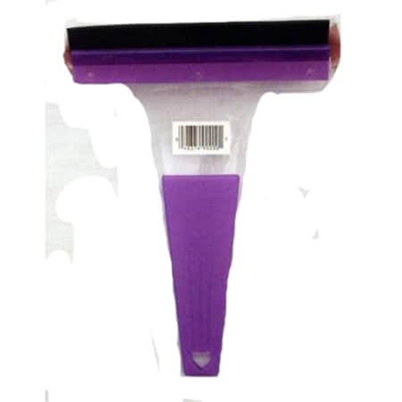 Plastic Squeegee, Rubber Blade And Net Covered Foam, Heavy Duty Handle, Assorted Colors
